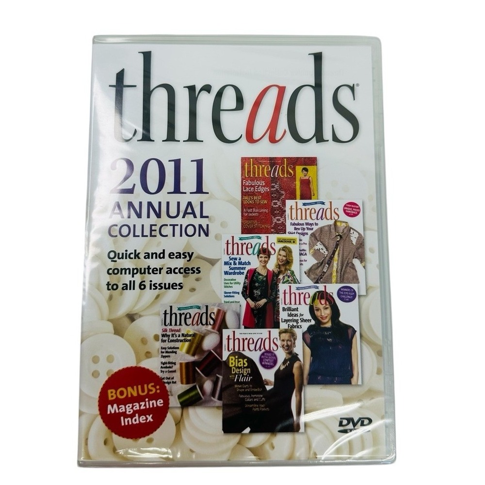 New Threads Magazine 2011 Annual DVD ROM PC‎ MAC WINDOWS Factory Sealed 6 Issues